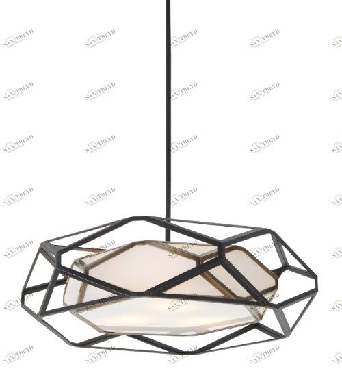 Люстра Alley черная чёрная 50007 PUSHA ДИЗАЙНЕРСКИЕ, PUSHA 061613 Чёрный 