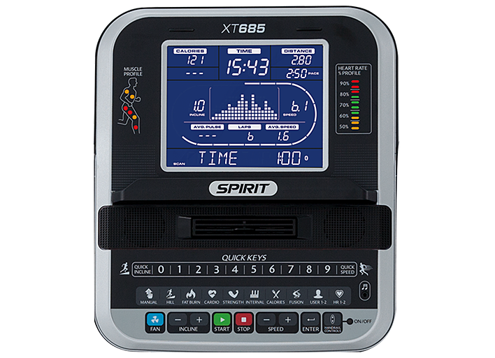 XT685 Беговая дорожка spirit fitness xt685 dc Spirit Fitness  - Вид №1