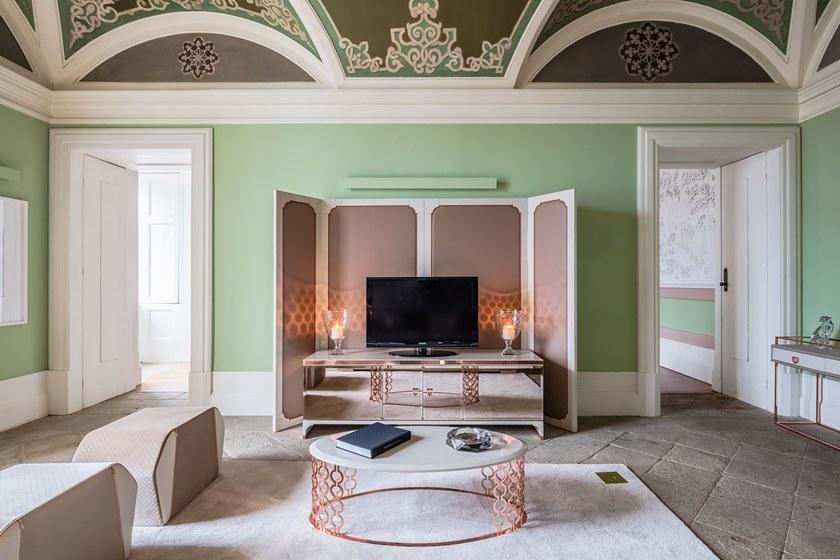 Stylish Club Тумба под ТВ из лакированной древесины с распашными дверцами Cocktail Scf.c02 - Вид №2