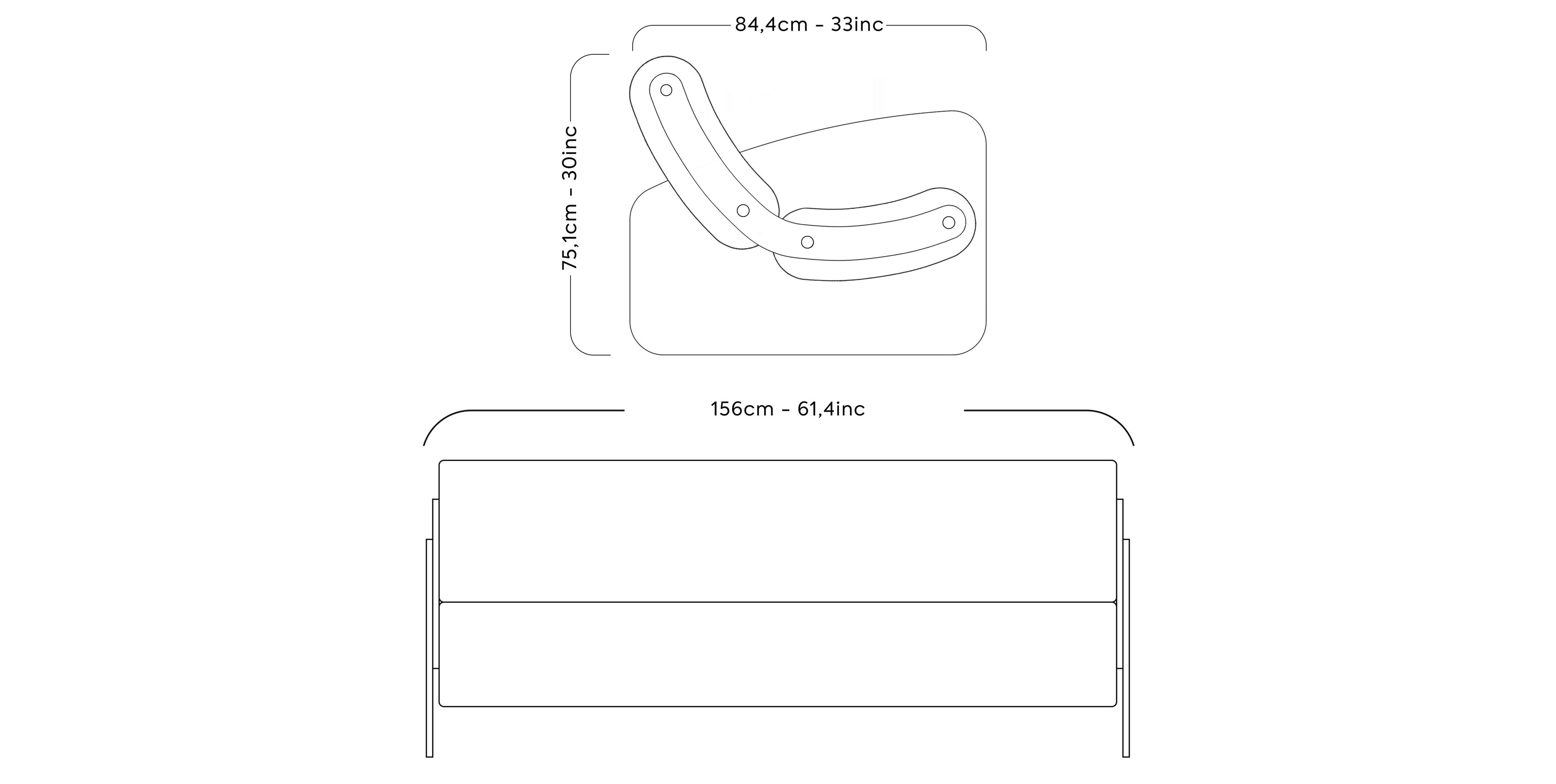 2-местный линейный диван KUUMO MW03 ARCH-00065554 - Вид №8