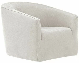 JESSE Кресло из ткани со съемным чехлом с подлокотниками