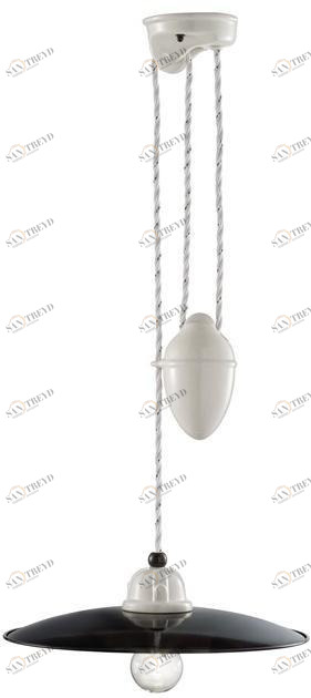 FERROLUCE Регулируемый керамический подвесной светильник B&w sun-id-1434581