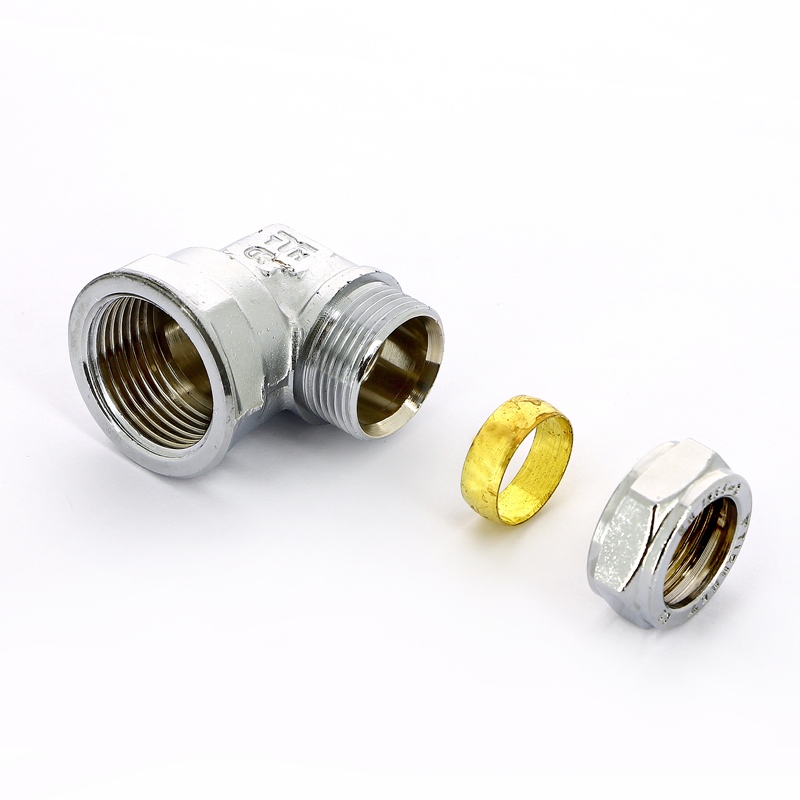 Угол обжим-В хромированный TIEMME 22х1" 1130215 - Вид №4