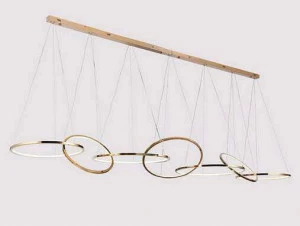 Подвесной светильник золотистый с 3 кольцами Newport S Gold 15207/S NEWPORT 15000 00-3889952 Золото