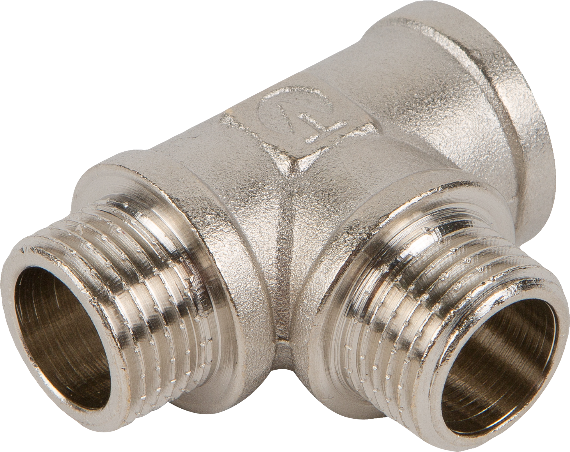 Тройник Valtec 1/2" никелированный для систем водоснабжения и отопления 11978151