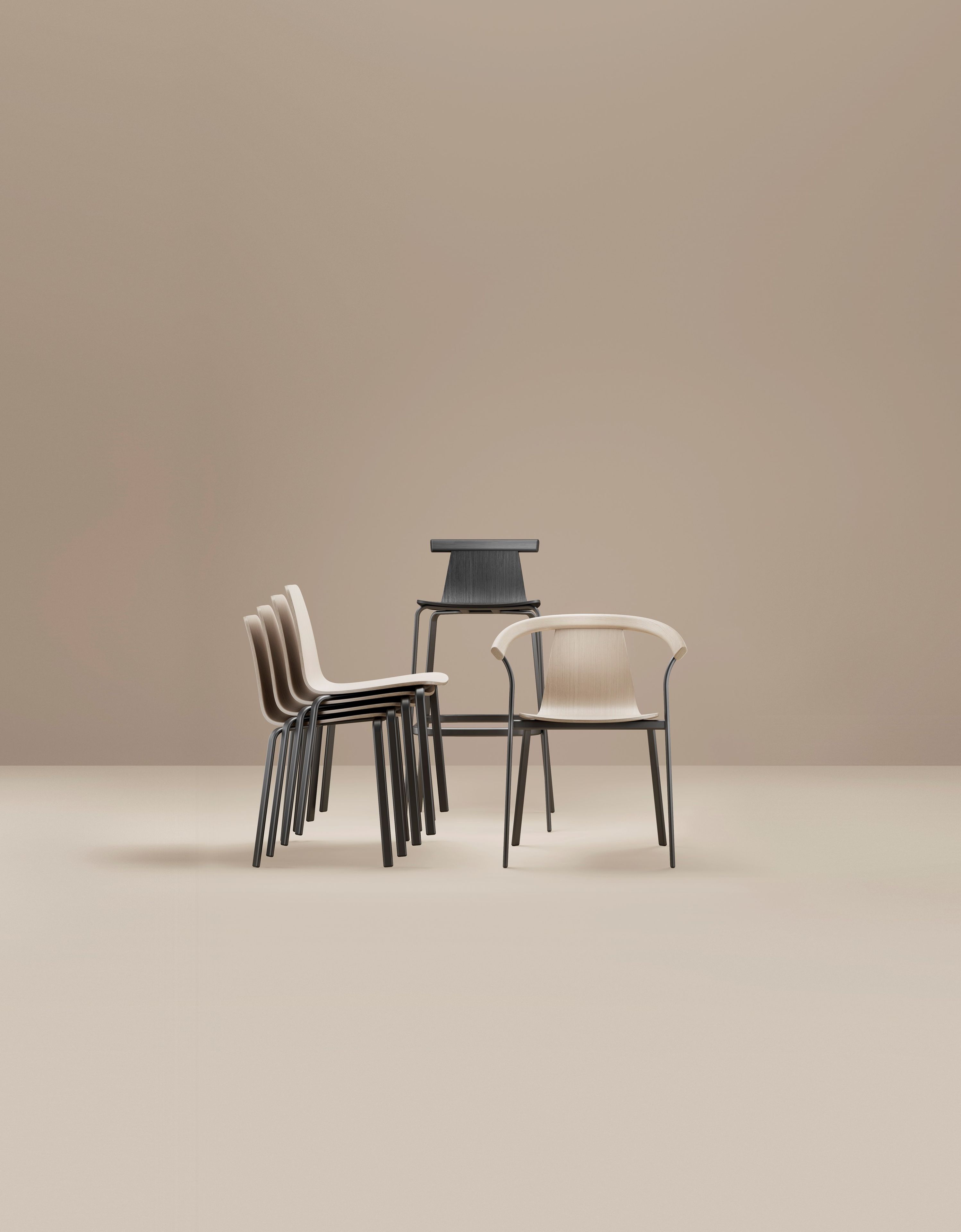 Деревянный стул с подлокотниками ALKI Atal ARCH-00054759 - Вид №1