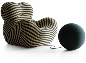 B&B Italia Кресло из ткани с подставкой для ног Up 50up5_6, 50up5_6b