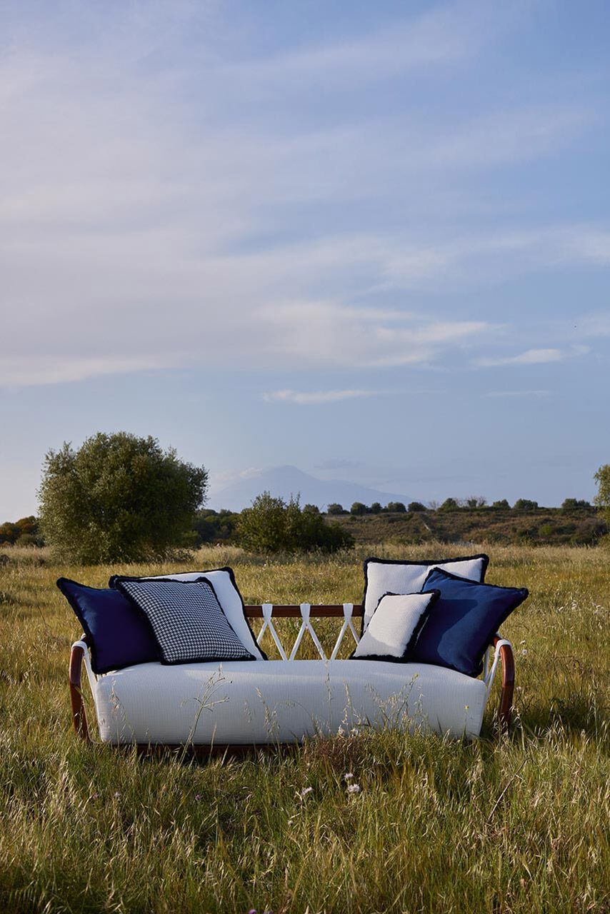 3-местный диван из красного дерева и ткани Exteta Sunset ARCH-00119067 - Вид №13