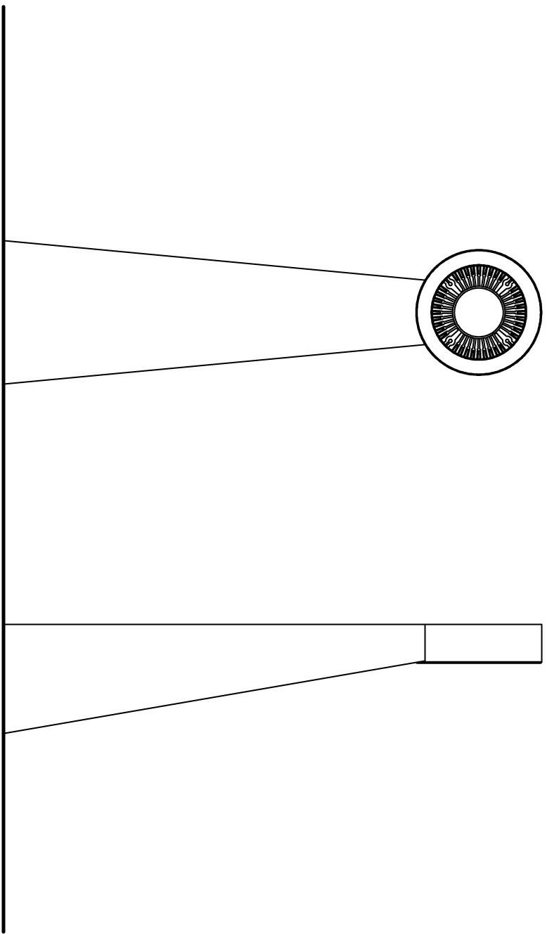 Martinelli Luce Настенный светильник из алюминия прямого света с диммером Q8 1296/d/dim/l/1/t/bi - Вид №7