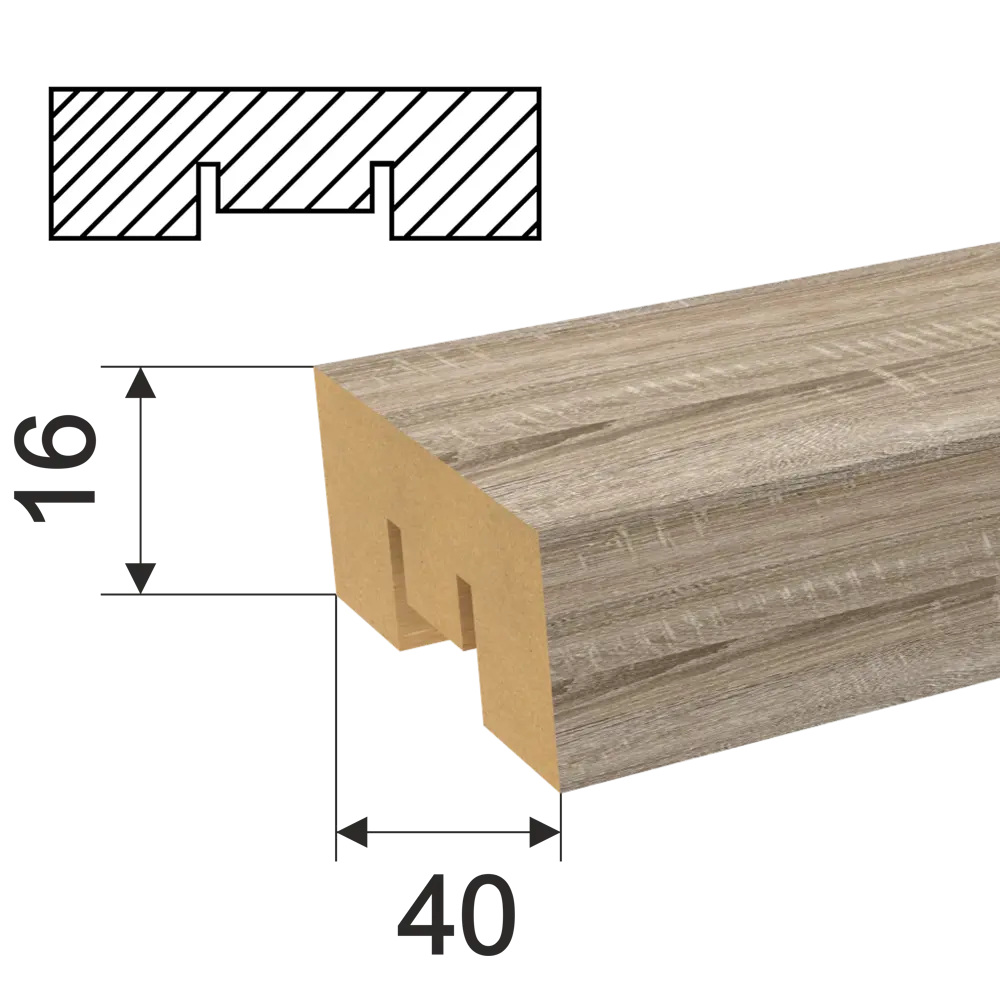 Santreyd Рейки МДФ Бриона - элегантный декор дуб винтаж для интерьера 86033637 STLM-0066237 - Вид №1