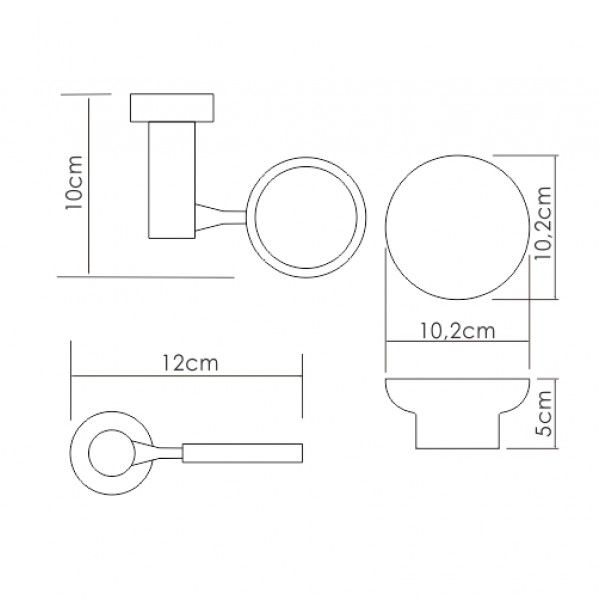 Мыльница керамика WasserKRAFT 24229 sun-id-561664 - Вид №1