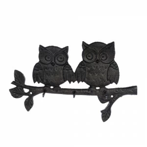Вешалка настенная на 3 крючка черная 27,5 см "Совы" BLUMEN HAUS СОВЫ, ПТИЦЫ 00-3971637 Черный