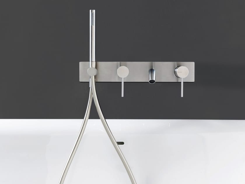 Набор настенных ванн из нержавеющей стали с пластиной Rubinetterie Treemme 40 мм ARCH-00074117