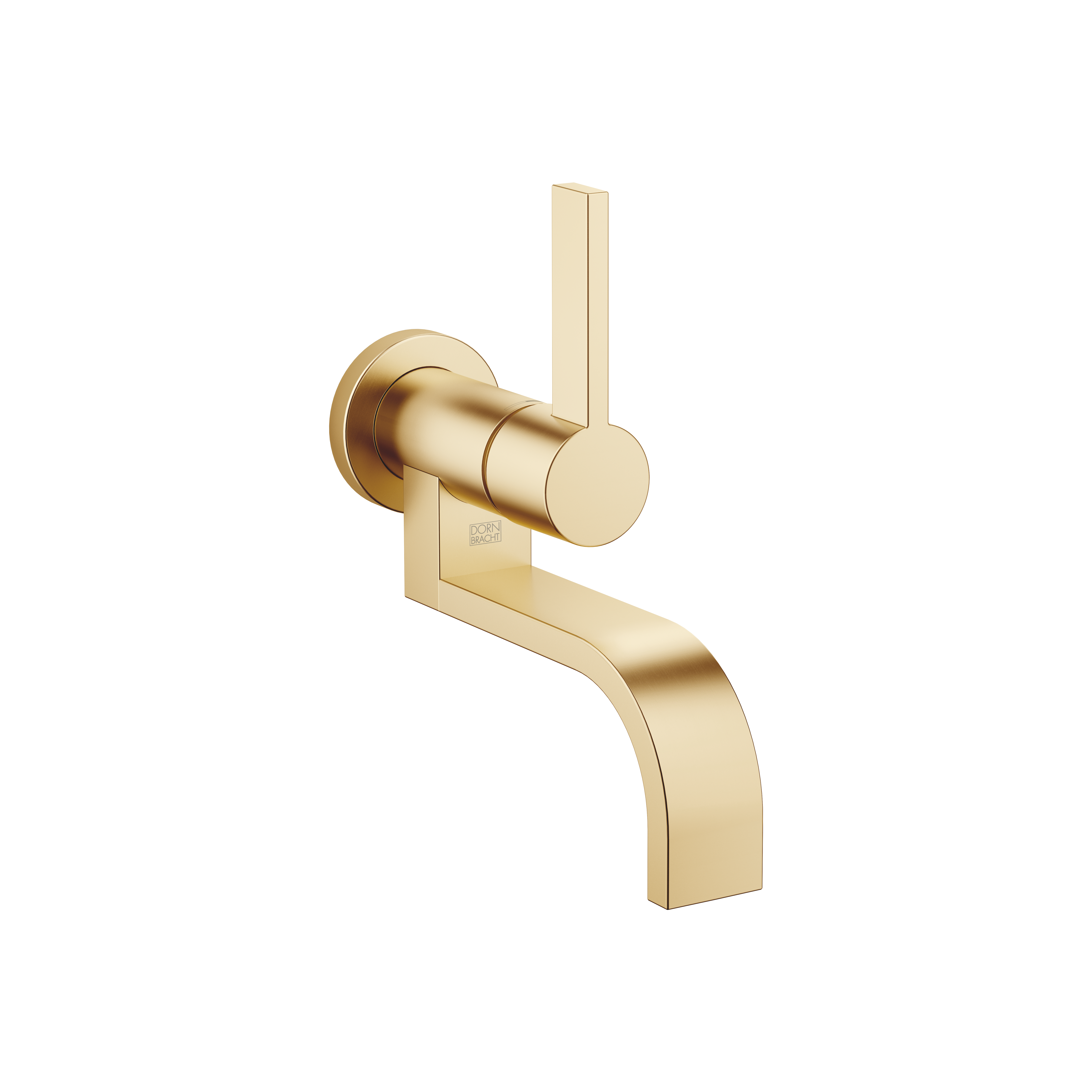 MEM Смеситель для раковины, однорычажный, настенный, без донного клапана - Brushed Durabrass (23-каратное золото) 36805782-28 DornBracht