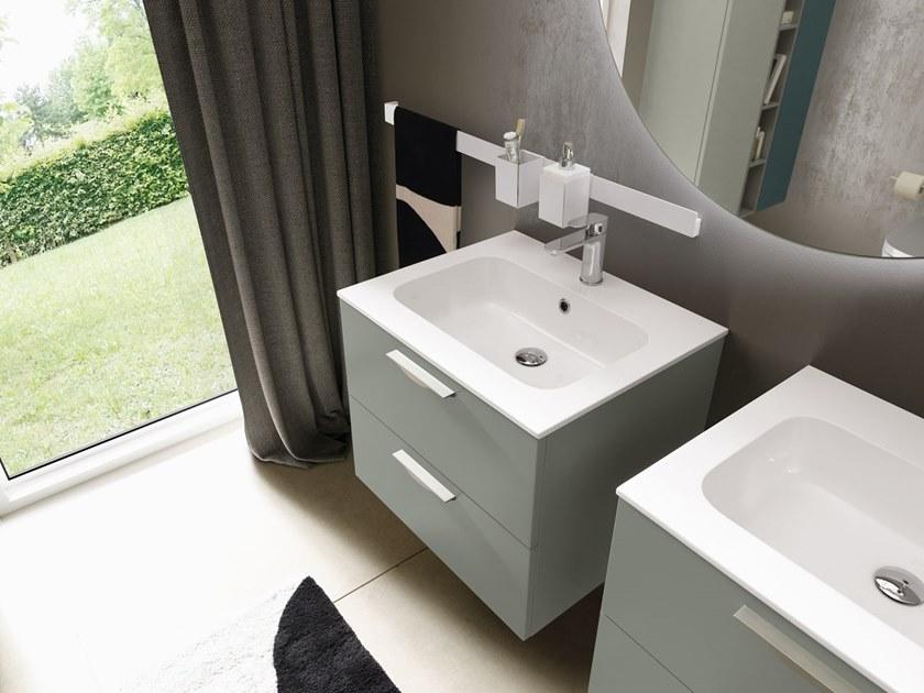 Archeda Подвесной туалетный столик с ящиками, лакированный Light sun-id-1511124 - Вид №2