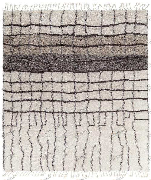 miinu Ковер из шерсти ручной работы с рисунком sun-id-1349657