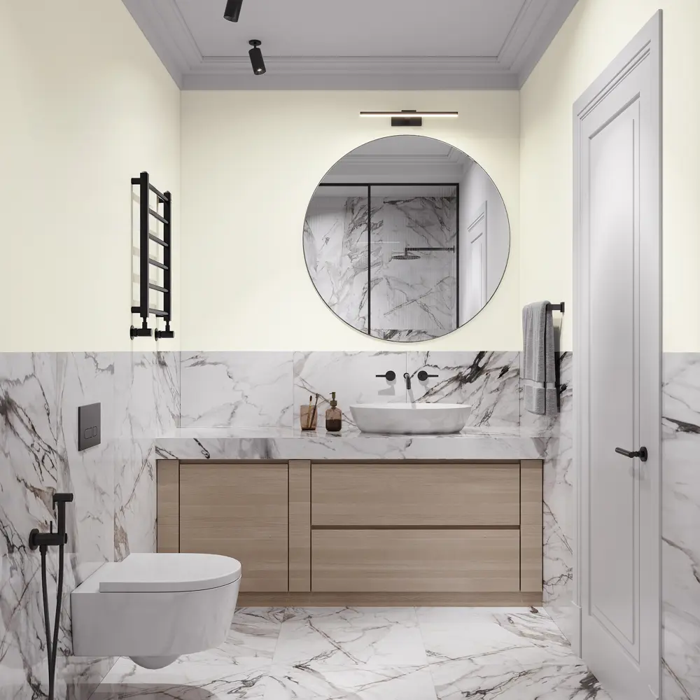 Влагостойкая краска PROFILUX для кухни и ванной - белая матовая 14 кг 82553726 STLM-0029722 - Вид №5