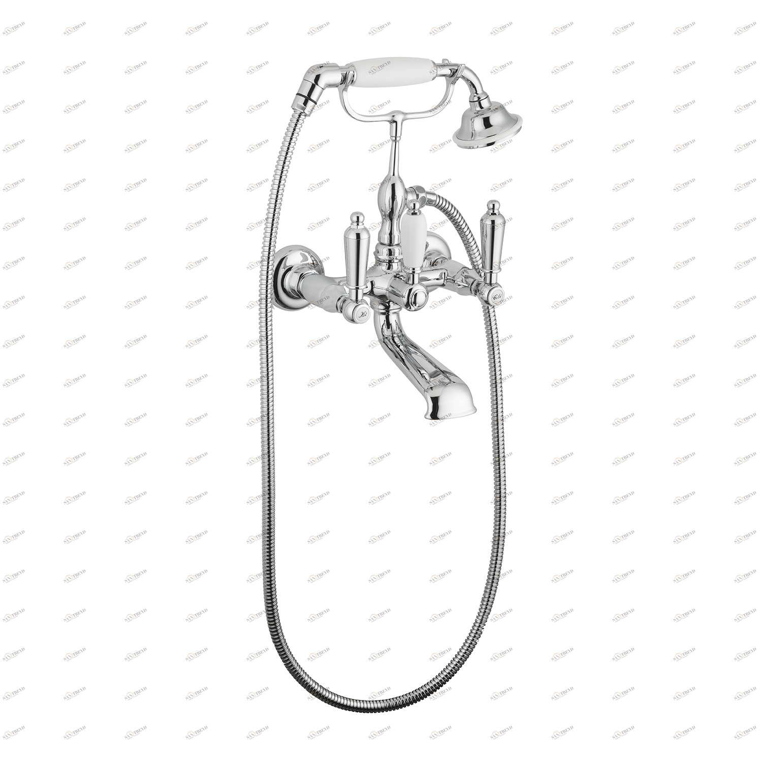 Открытая ванна с автоматическим переключателем, ручным душем и гибкой 150 см. DAYTIME STYLE NEWFORM Италия 69140C