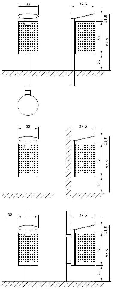 Euroform W Контейнер для мусора из металла  225l, 226l  - Вид №8