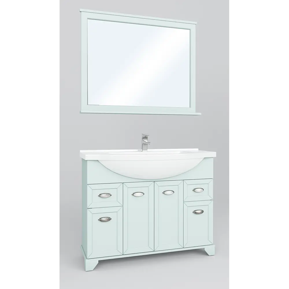 Зеркало Aquaton Шарм 100 см прямоугольное цвет зелёный 82039702 STLM-2195448