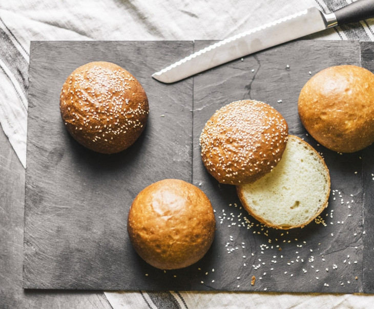 1268 Булочки для гамбургера с кунжутом Вкусляндия 