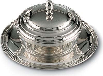 84285 Schiavon Чаша круглая 17см для тертого сыра "Инглезе" (серебро 925пр) Серебро 925 