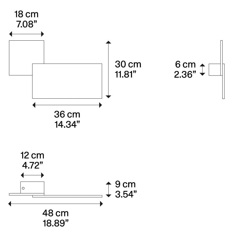 Алюминиевый светодиодный наружный настенный светильник Lodes головоломка ARCH-00041052 - Вид №2