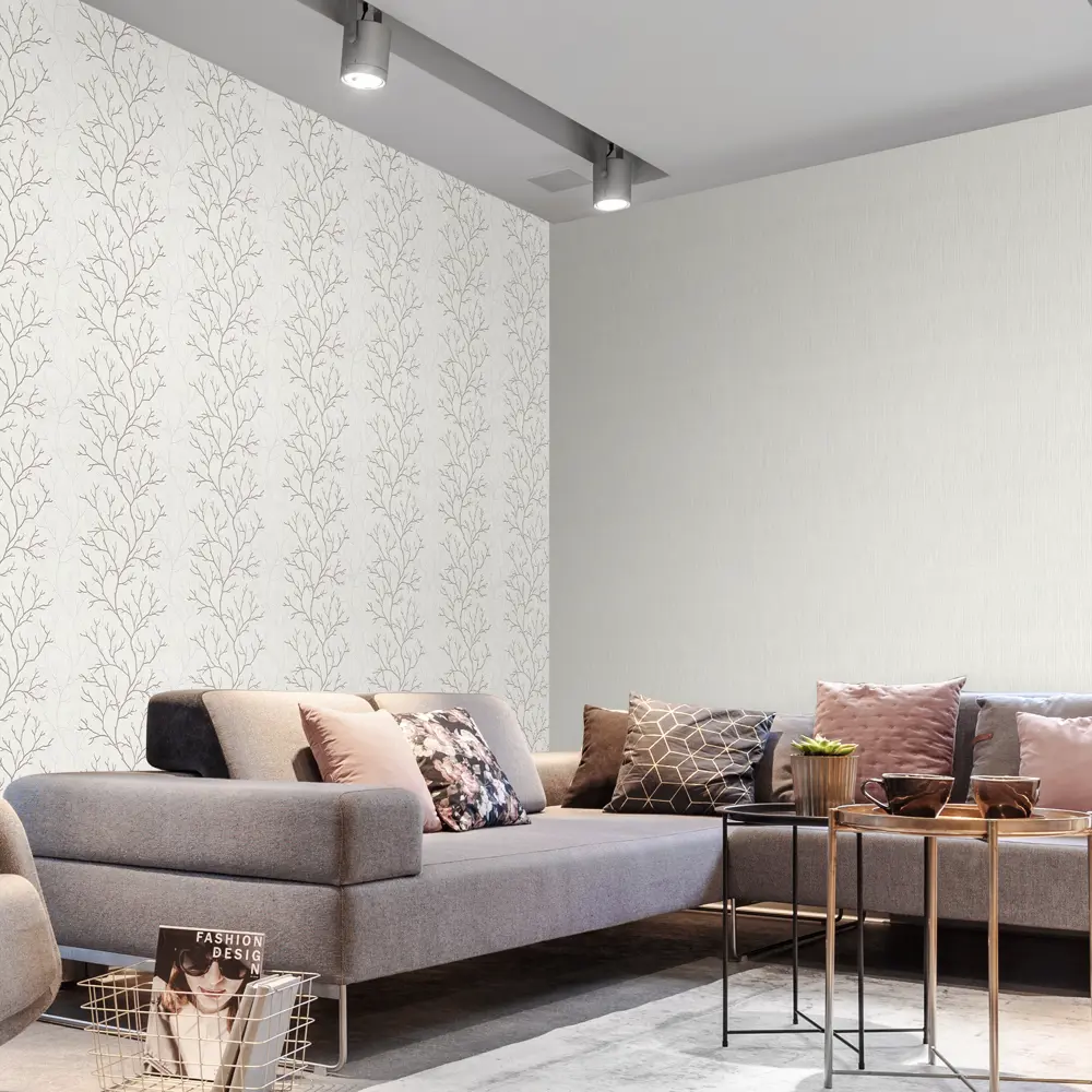 Обои флизелиновые Ateliero Nordic бежевые 1.06 м AT38173-02 84872145 STLM-2027178 - Вид №3