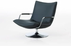 brühl Поворотное кожаное кресло с подлокотниками