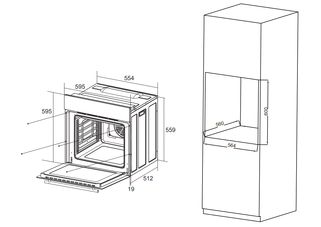 9296781 Электрический духовой шкаф CANDY COXP06NBB черный STDN-0068799 - Вид №4
