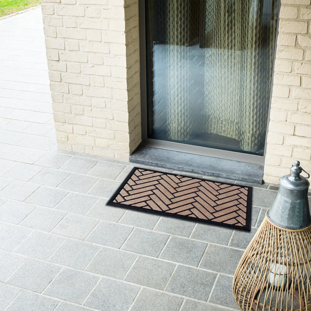 Коврик грязезащитный полиэстер Bali A3 45x75 см цвет бежевый Santreyd STLM-2120173 - Вид №5