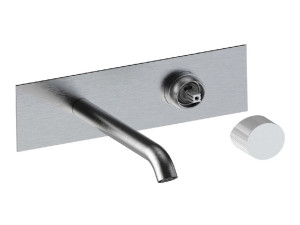 Смеситель для раковины с 2 отверстиями из нержавеющей стали с ограничителем расхода