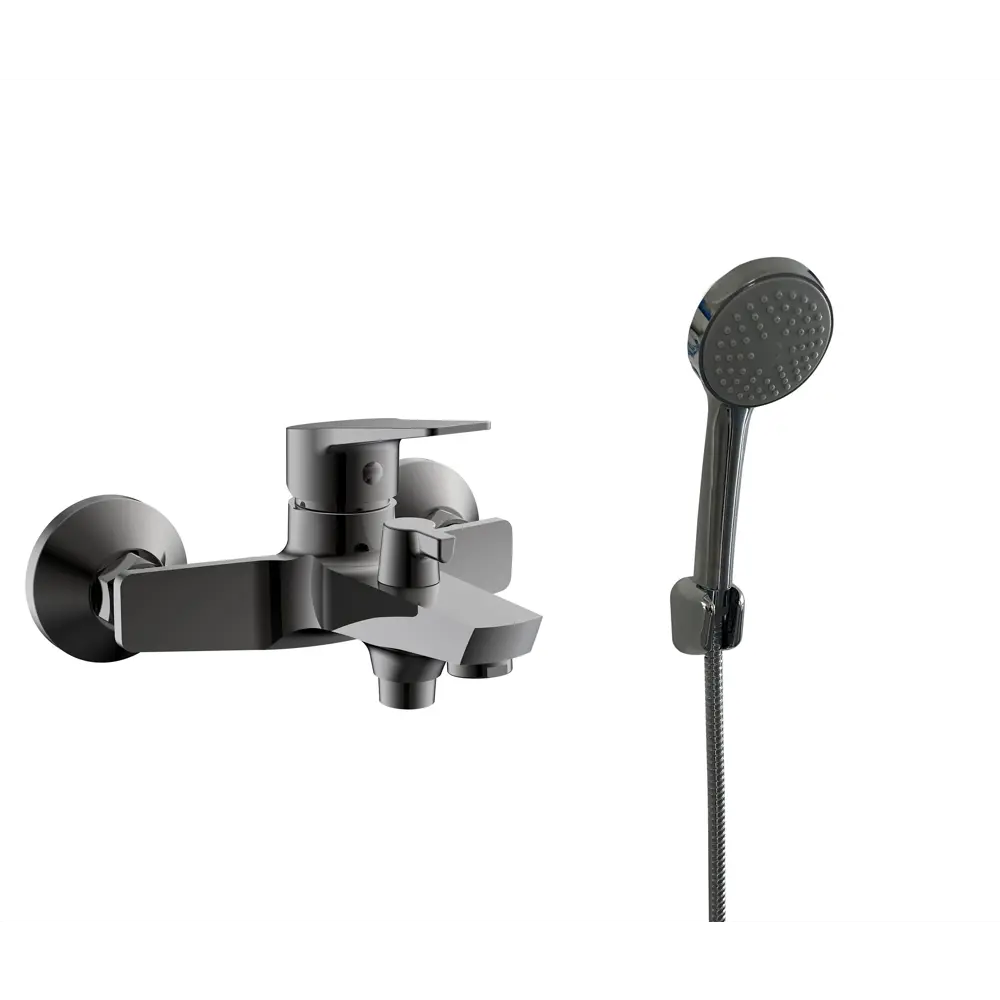 Смеситель для ванны ESKO Marburg графит с душевым комплектом 88491109 Marbyrg STLM-0997105