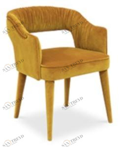 BRABBU Мягкое бархатное кресло с подлокотниками sun-id-1400940