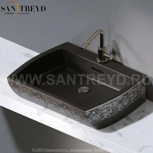 L282.462P Накладная раковина на столешницу  овальная A. e T. Italia SQUARE