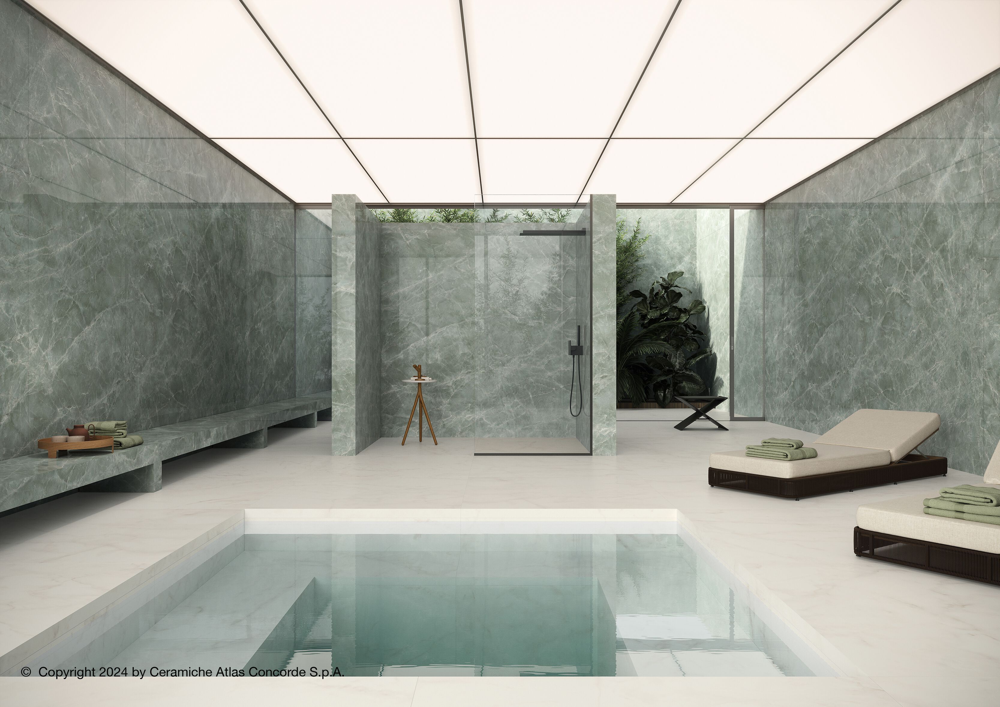 Пол / керамогранит с мраморным эффектом Atlas Concorde Marvel Diva ARCH-00083250 - Вид №40