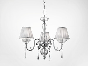 Подвесной светильник из латуни и стекла