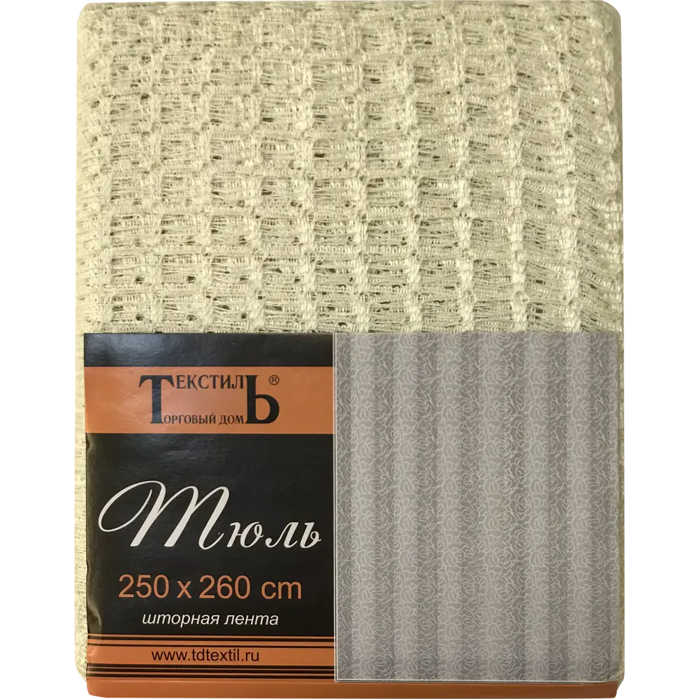 Тюль на ленте «Созвездие» 250x260 см фактура цвет экрю ТОРГОВЫЙ ДОМ ТЕКСТИЛЬ STLM-2000409 - Вид №3