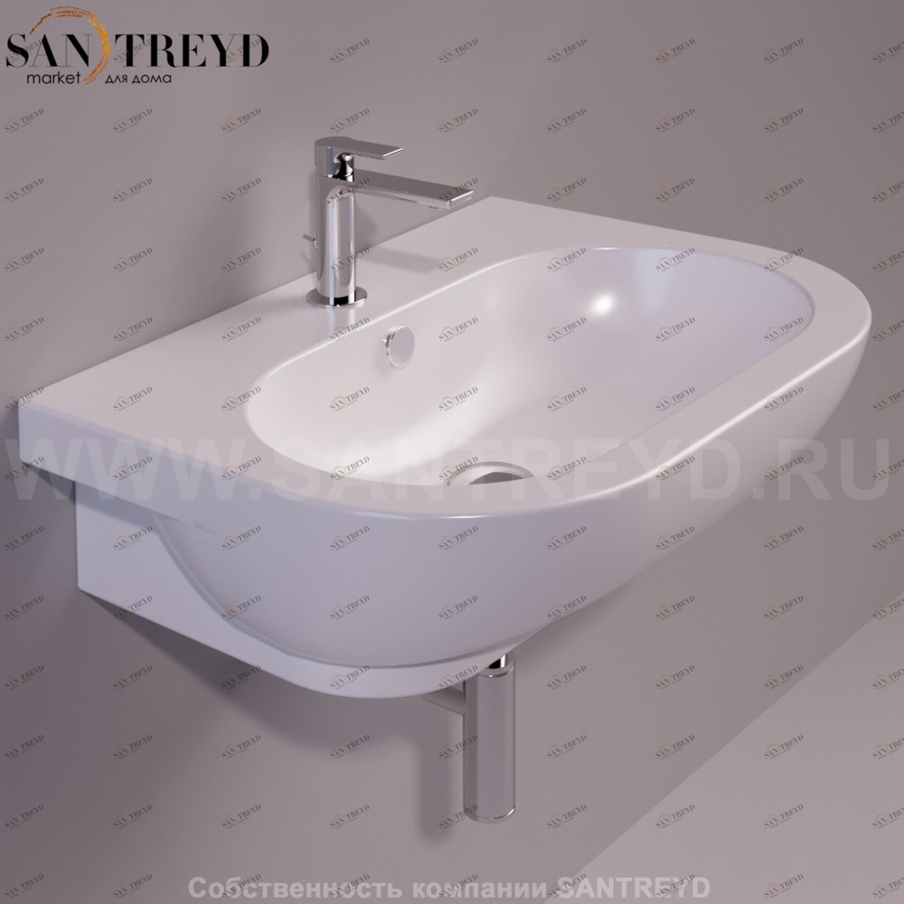 EL10BIANCO Подвесная раковина настенная овальная Simas E-Line белая