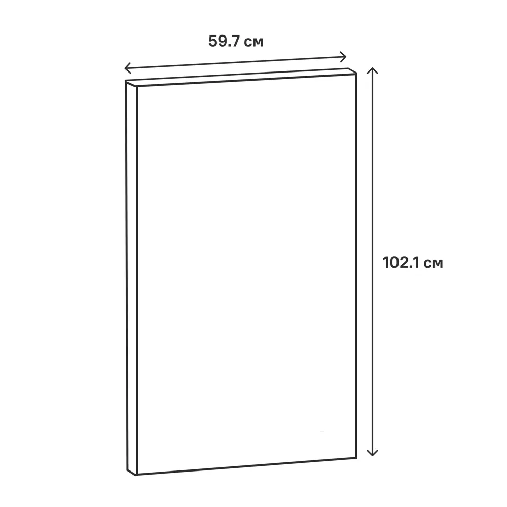 Фасад кухонный Сантьяго Delinia ID 59.7x102.1 см в стиле натурального дерева 82676499 STLM-0033791 - Вид №14