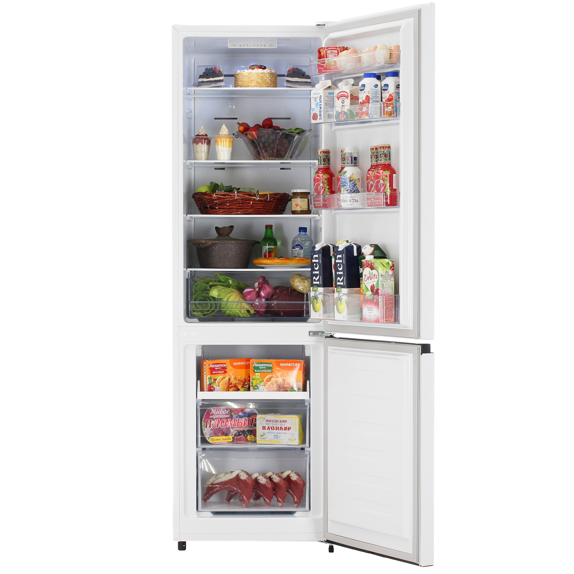 9243053 Холодильник с морозильником   DEXP B4-26AHE белый STDN-0127951 - Вид №5