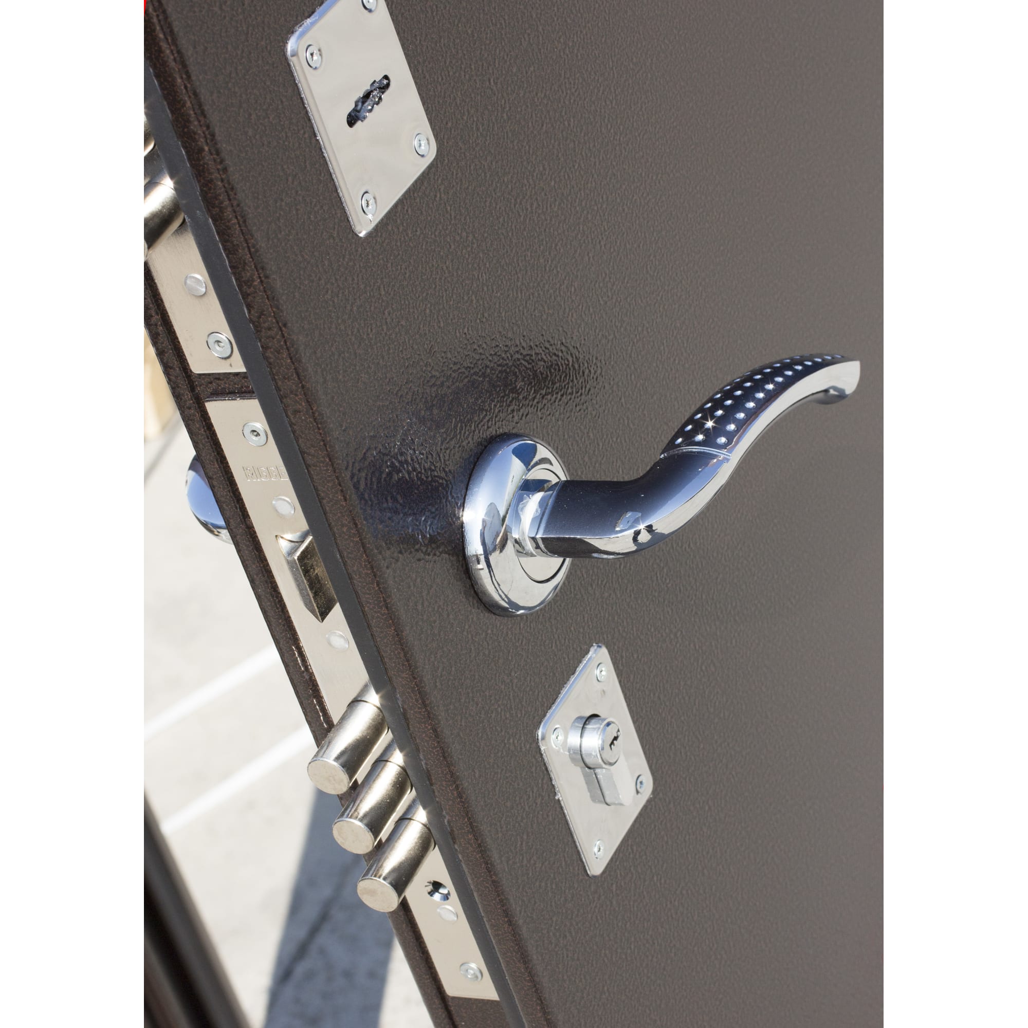 82133059 Дверь входная металлическая Йошкар, 960 мм, левая, цвет белый ясень Santreyd  - Вид №5