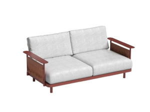 2-местный металлический садовый диван