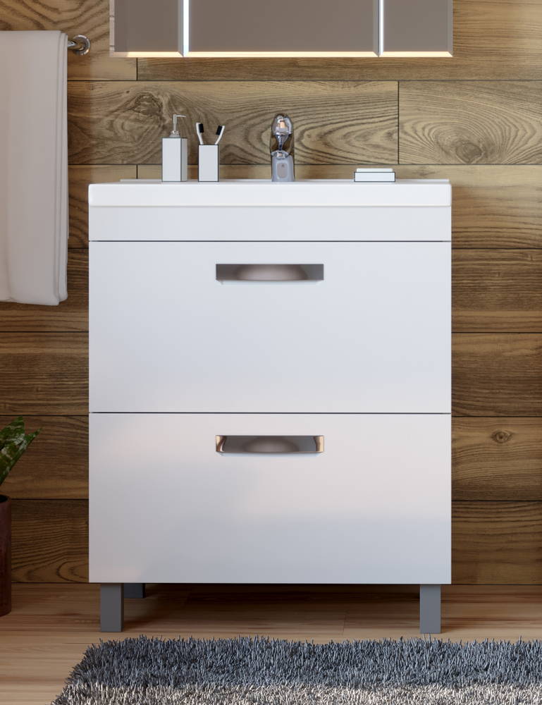 Тумба Plaza 2-700 (VGA)700⨉470⨉820 мм белый Santreyd sun-id-665340 - Вид №1