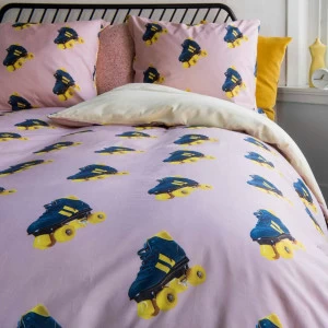 Детское постельное белье двуспальное "Ролики" 200х220 см SNURK  335490 Розовый