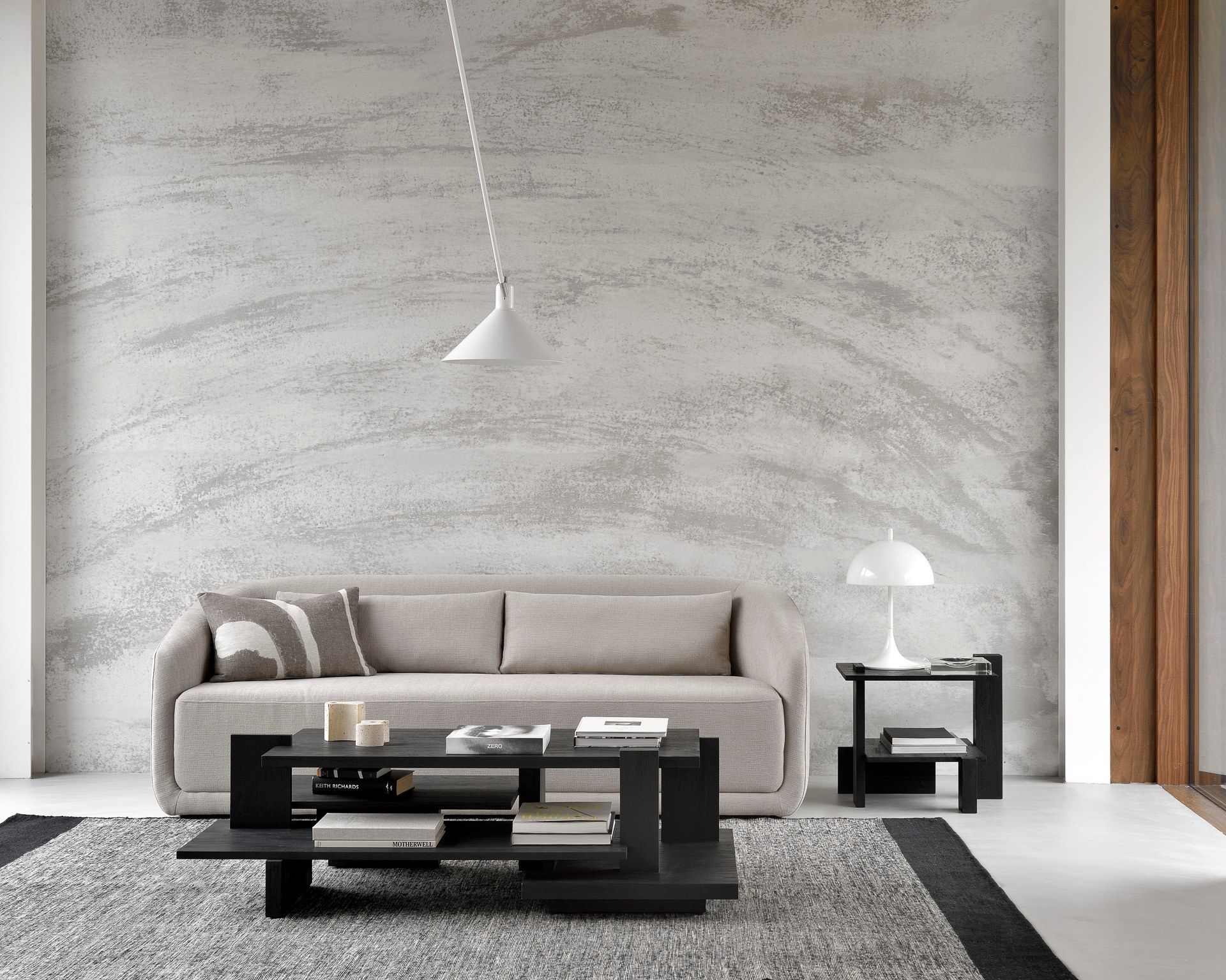 Деревянный низкий прямоугольный журнальный столик с журнальной стойкой Ethnicraft Аннотация ARCH-00084472 - Вид №3