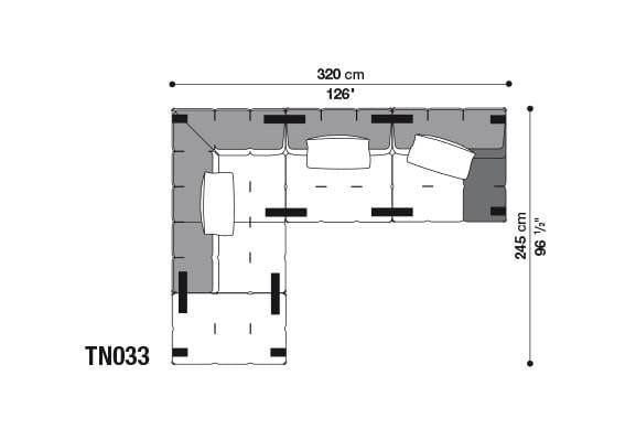 Угловой диван из ткани B&B Italia Tufty-Too ARCH-00120031 - Вид №12