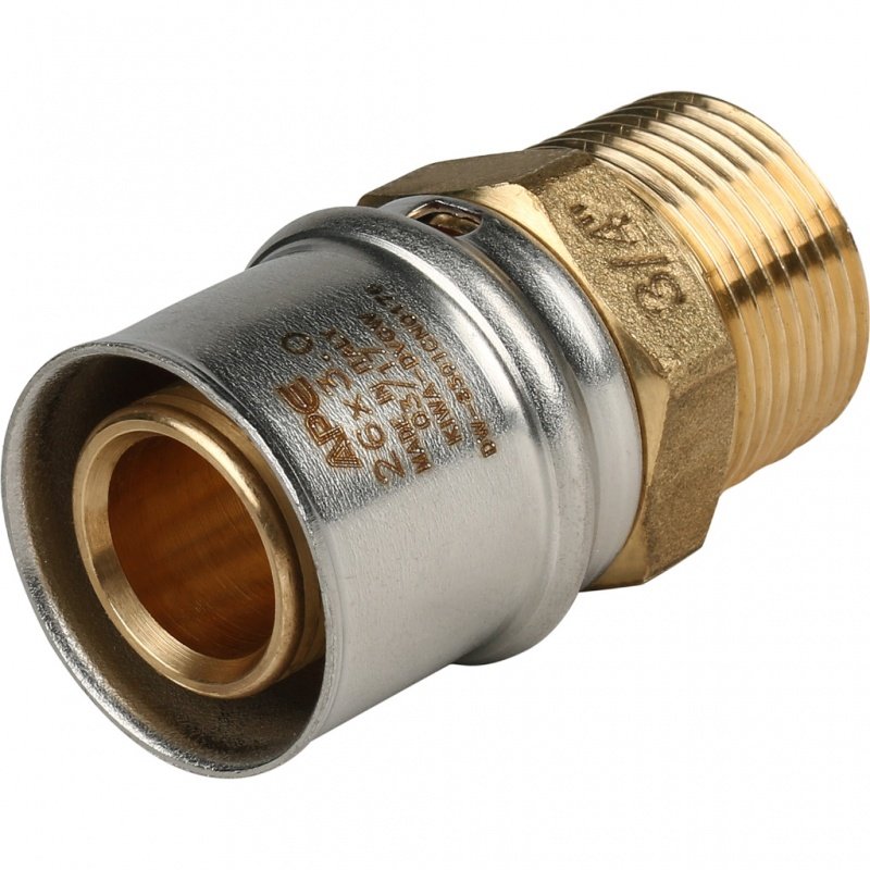 Муфта переходная STOUT 26х3/4" НР под пресс SFP0001003426 - Вид №2