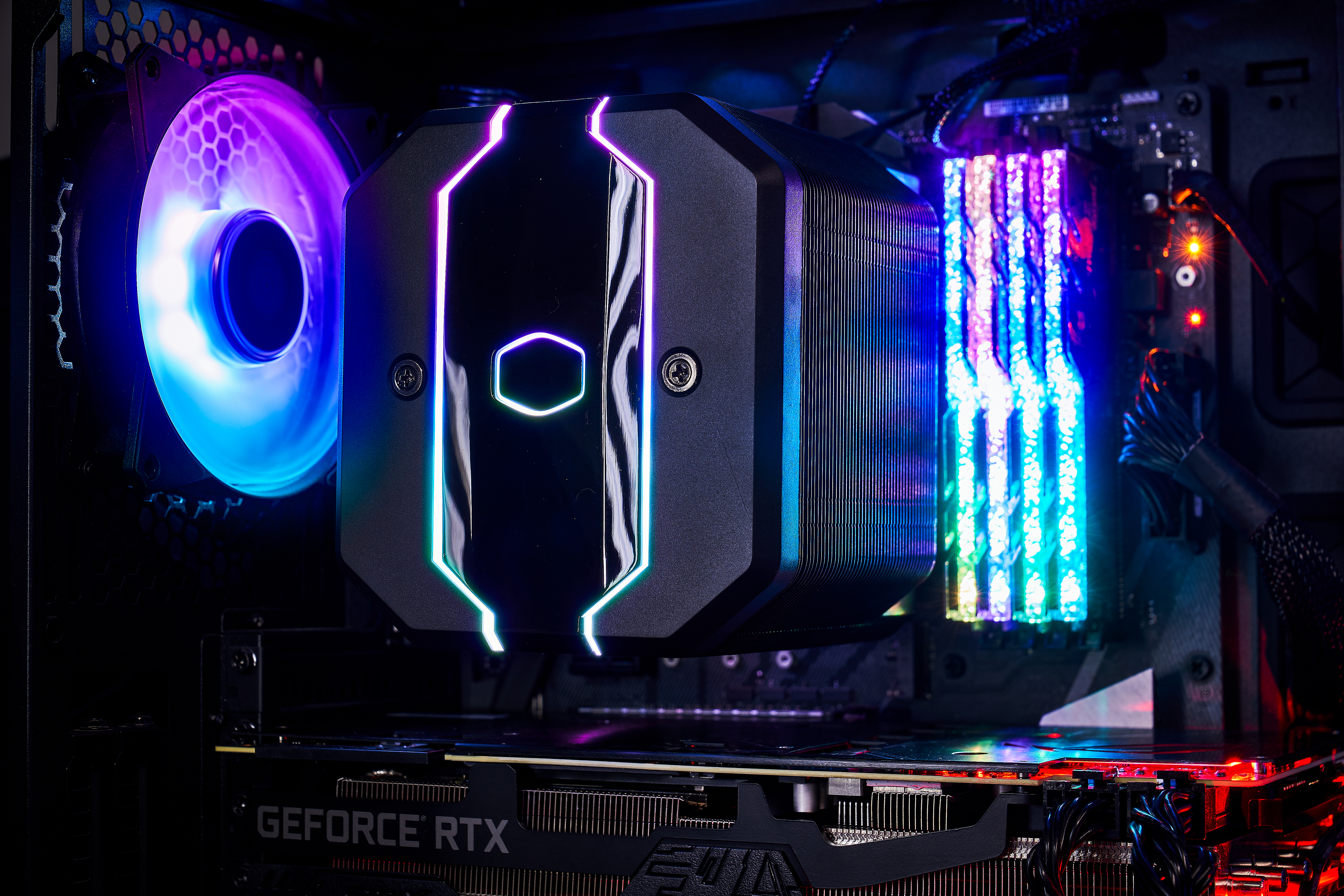 MAM-D6PN-120PA-R1 cpu air ma620m, 650-2000 rpm, 200w, argb led fan, argb led controller, full socket support Cooler Master Santreyd  - Вид №7