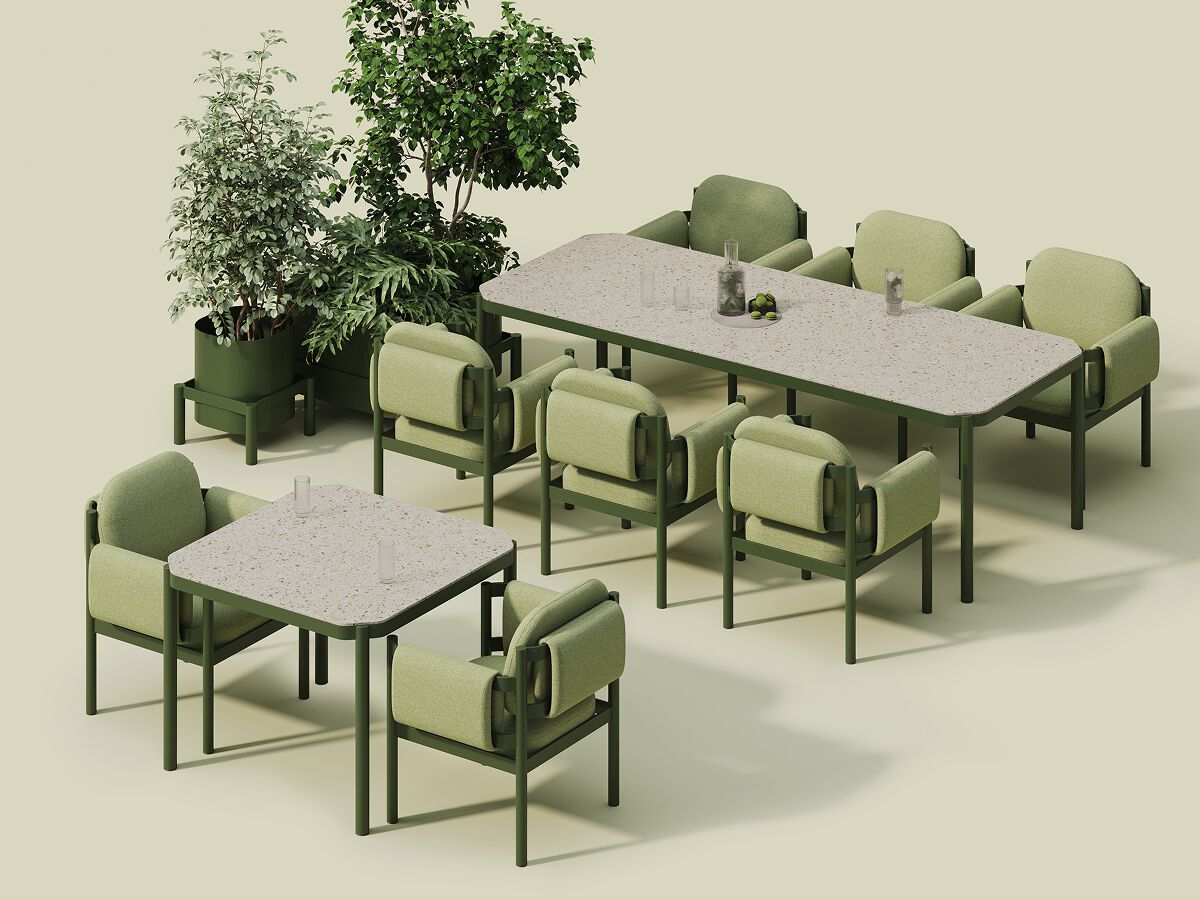 Алюминиевый прямоугольный садовый стол Joyf Tropic ARCH-00096611 - Вид №1